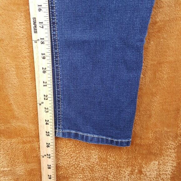 CHICOS Womens Jeans Size 00 XS Dark Wash Skinny Crop Ankle Pocket Stretch Denim - Picture 5 of 7